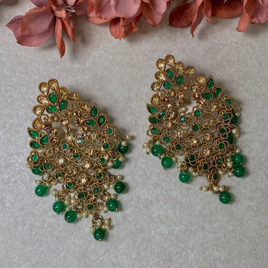 Gold Diamond Shaped Earrings