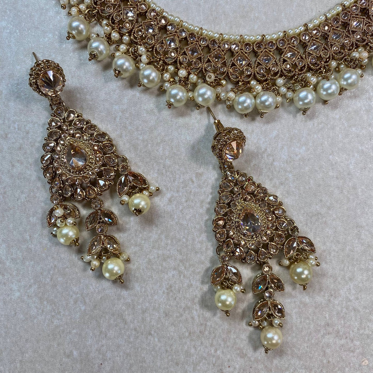 Champagne Necklace Set