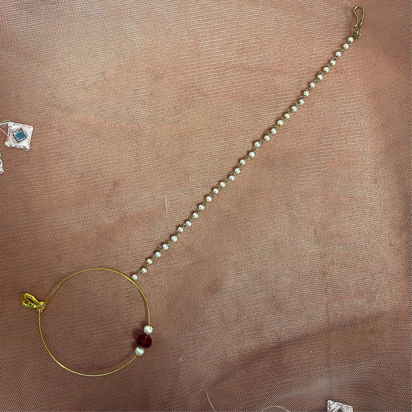 Clip on Nose Ring - Maroon