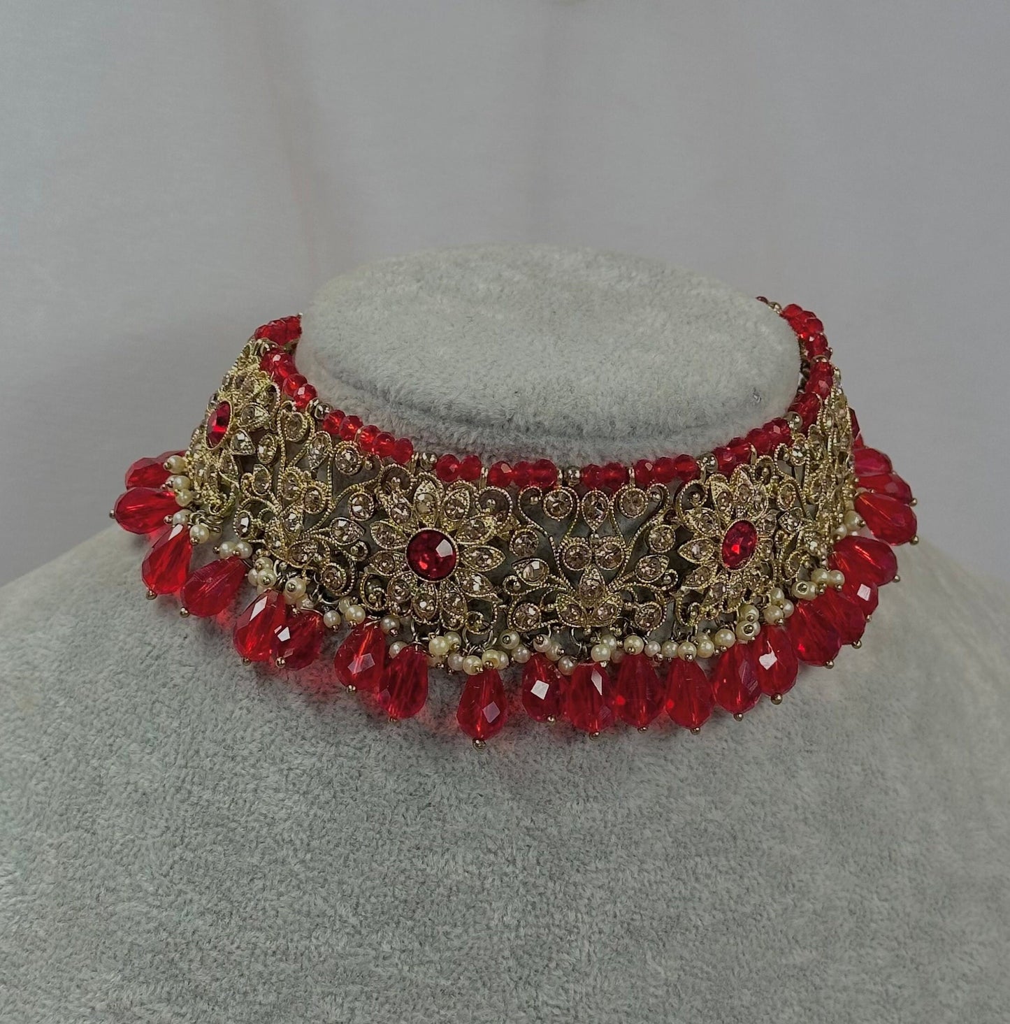 Golden Choker/ Unique Style/ Indian/ Pakistani/Fashion Jewellery/ Gift for Women