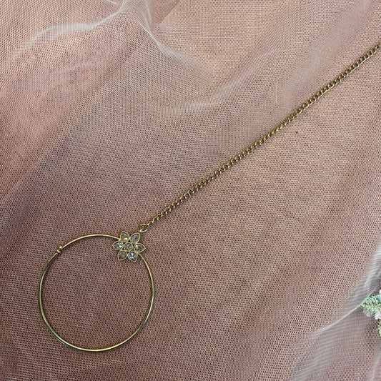 Non-Piercing Nose Ring - Champagne (left)/ Fashion Jewellery/ Gift for Women/Indian/Pakistani style/Nath /Indian Nose Jewellery