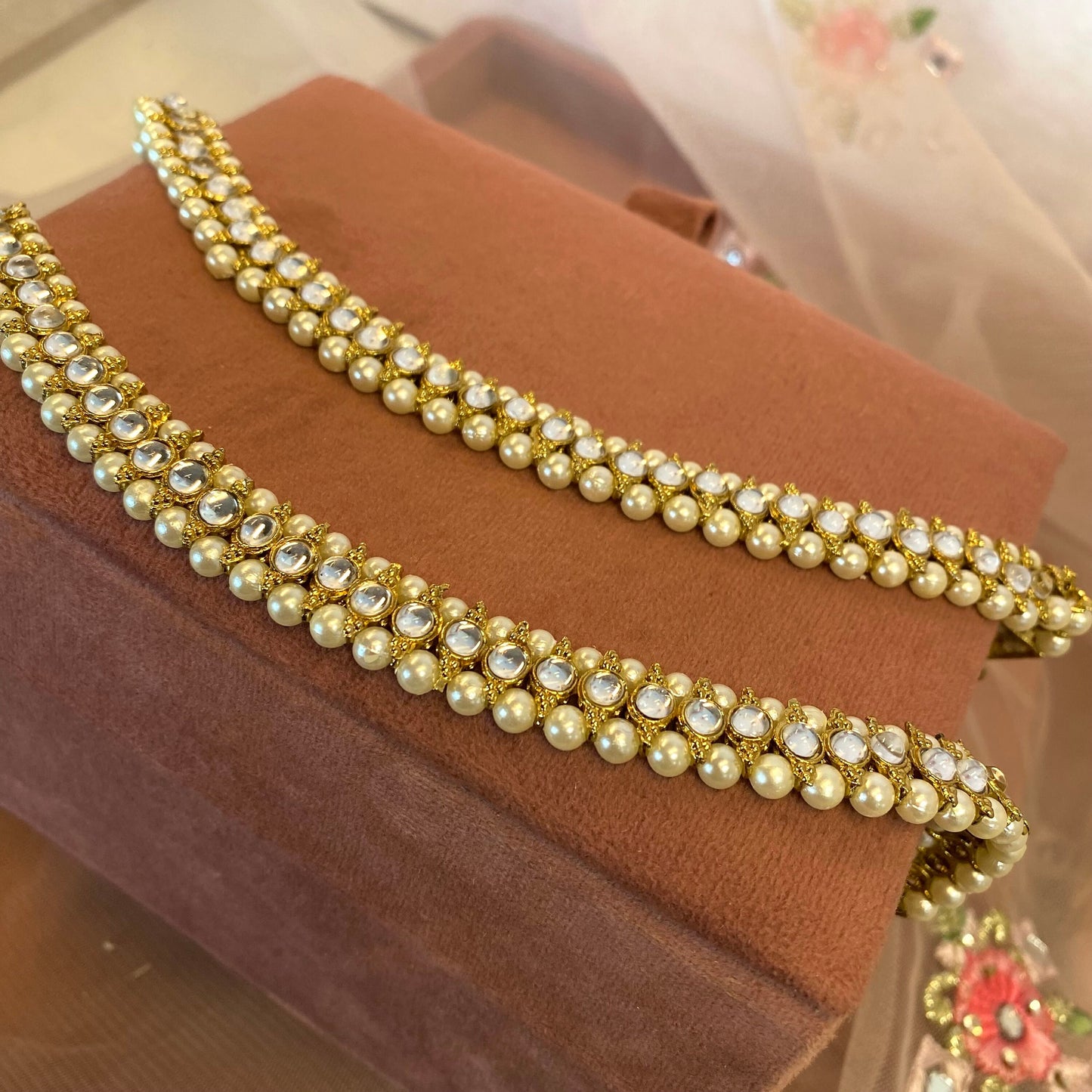 Faux Kundan Anklet