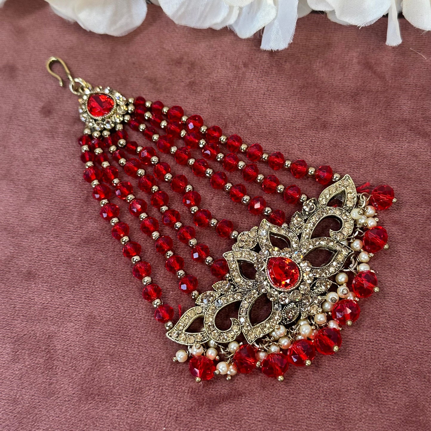 Antique Gold Jhumar/ Passa/ Indian/ Pakistani Style/Headpieces