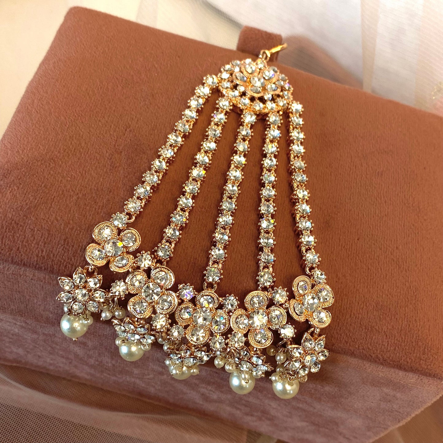 Rose Gold and Silver Jhumar