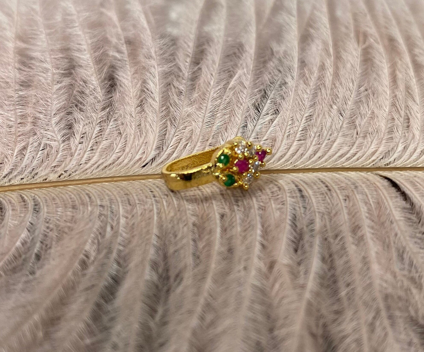 Small Nose ring - Multicolour/ Fashion Jewellery/ Gift for Women/Indian/Pakistani style/Nath /Indian Nose Jewellery