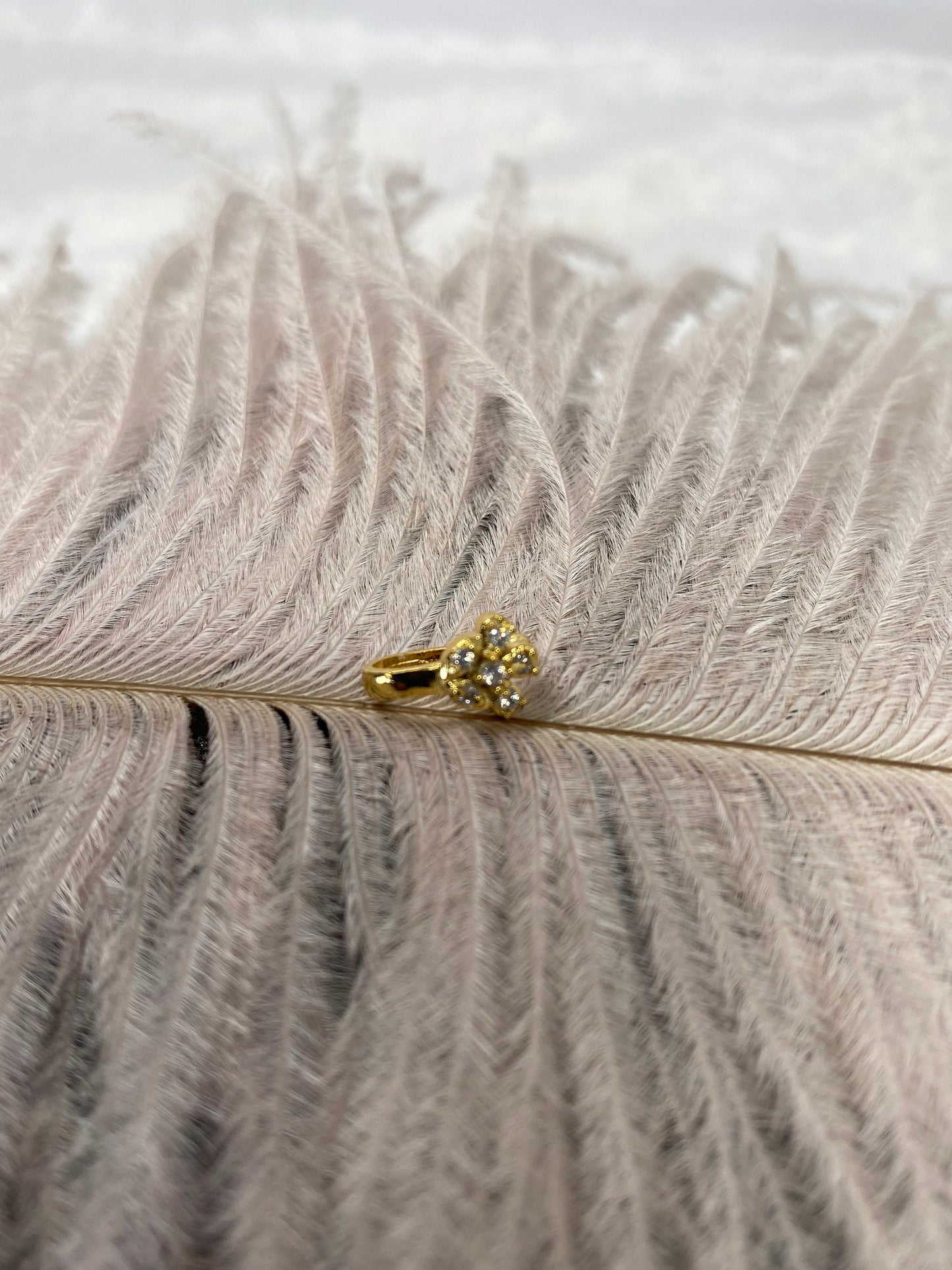 Small Golden Nose Ring - Non-Piercing/ Fashion Jewellery/ Gift for Women/Indian/Pakistani style/Nath /Indian Nose Jewellery