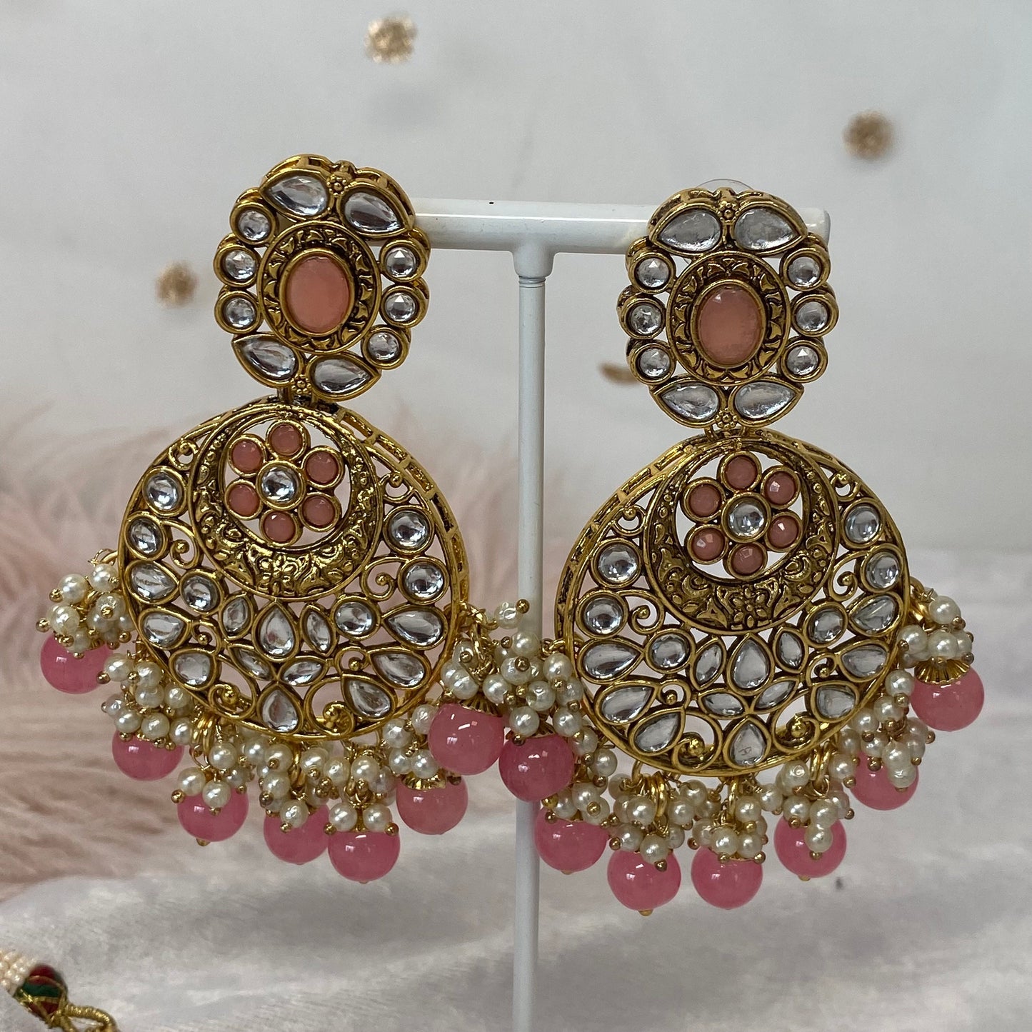 Faux Kundan Choker Set Earring/ Tikka/ Tikli/ Indian/ Pakistani/Fashion Jewellery/ Gift for Women/betterphoto