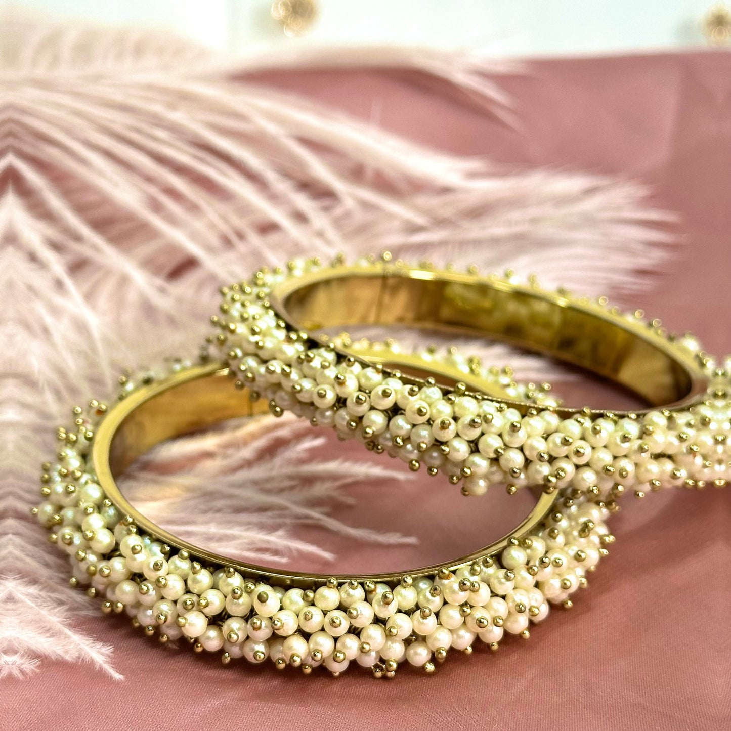 Pearl Bangle (Slightly Imperfect)/Indian/ Pakistani/Jewelley/ Fashion Bracelet