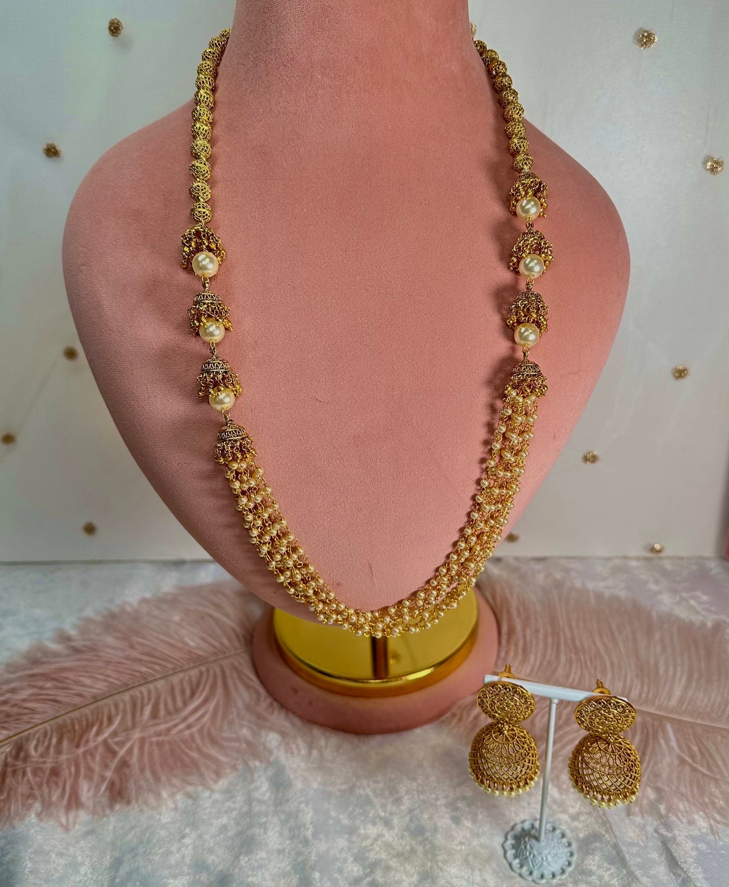 Long Bright Gold Necklace