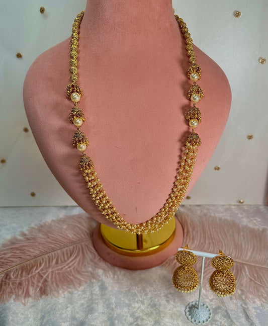 Long Bright Gold Necklace