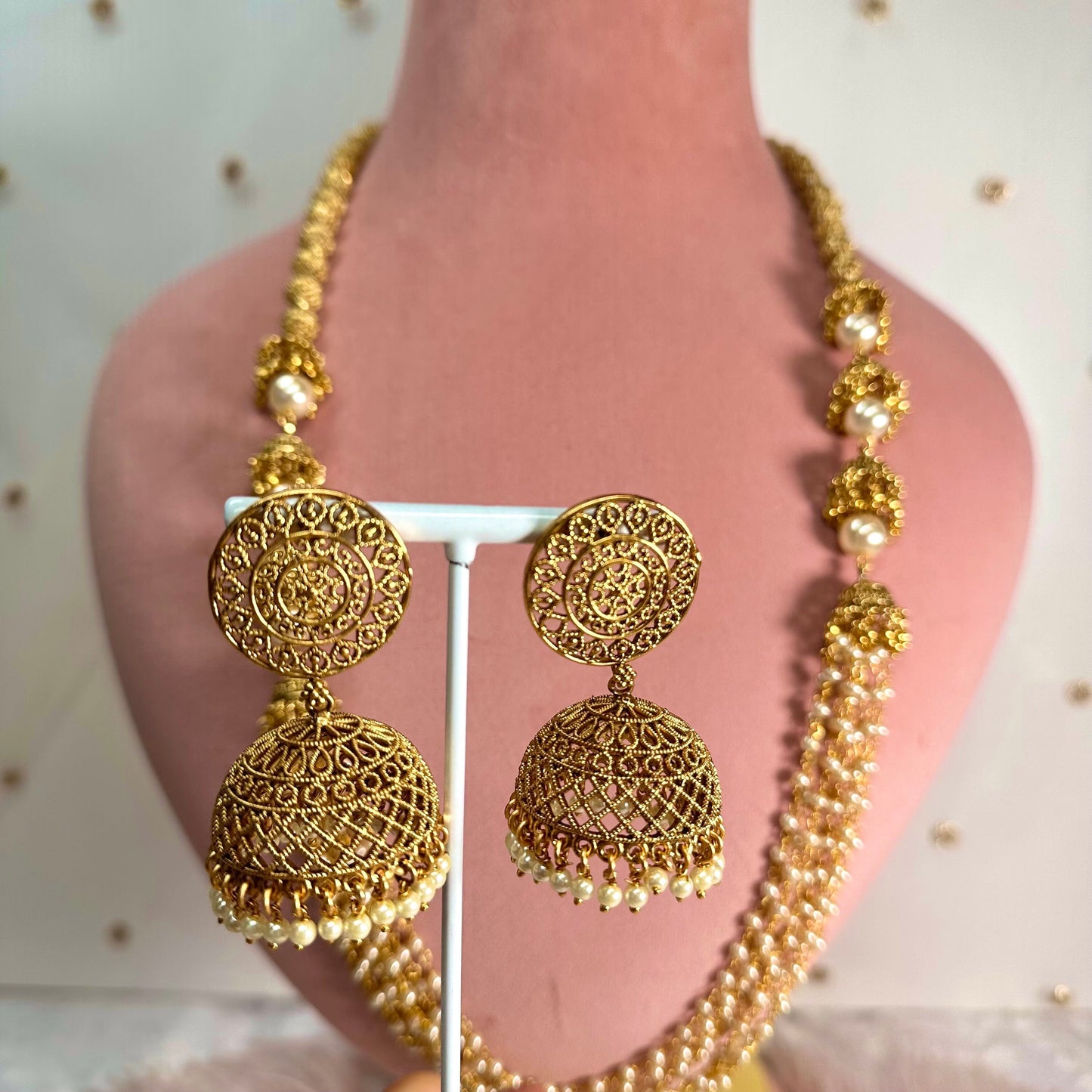 Long Bright Gold Necklace