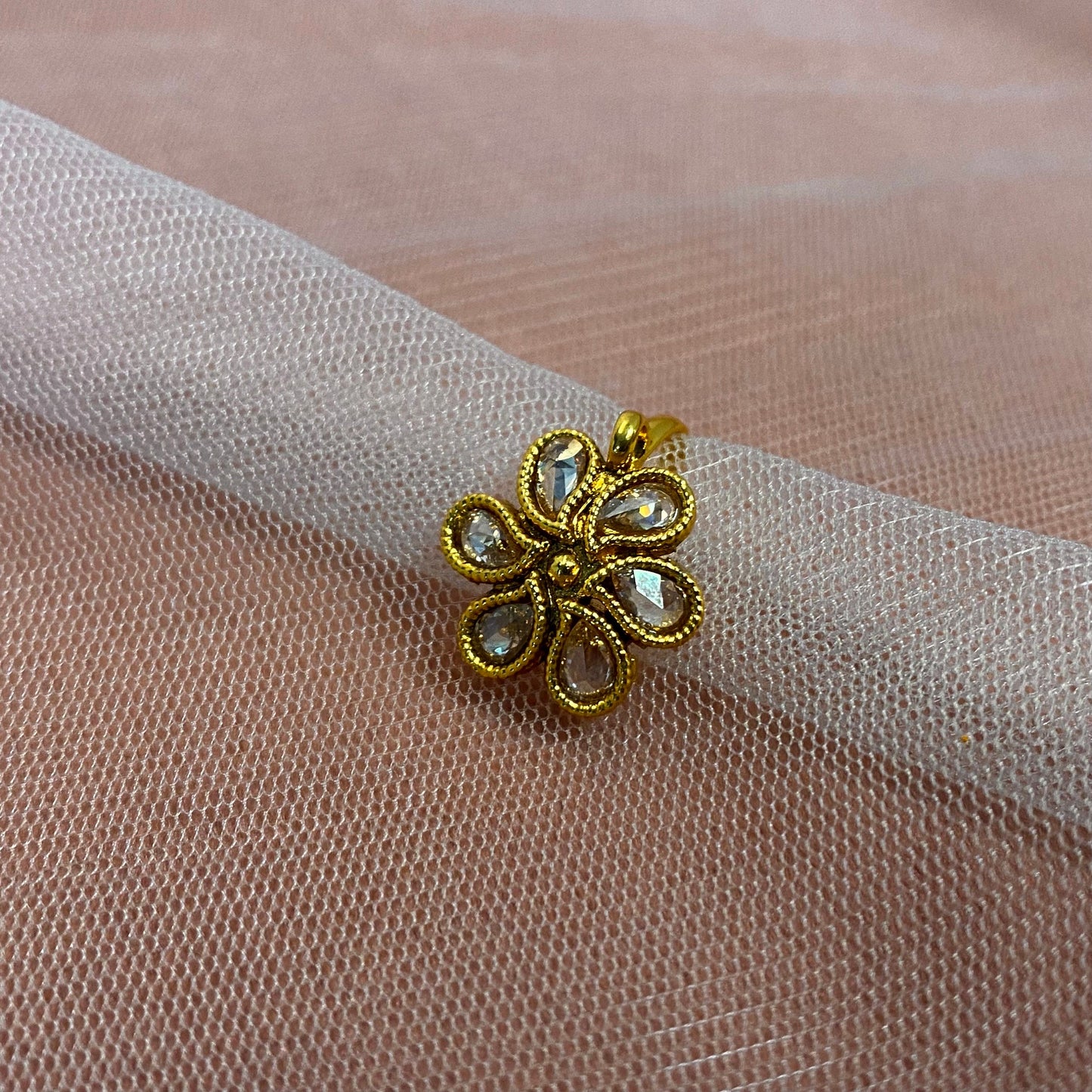 Non-Piercing Nose Ring - Gold