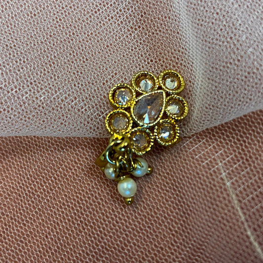 Non-Piercing Nose Ring - Gold