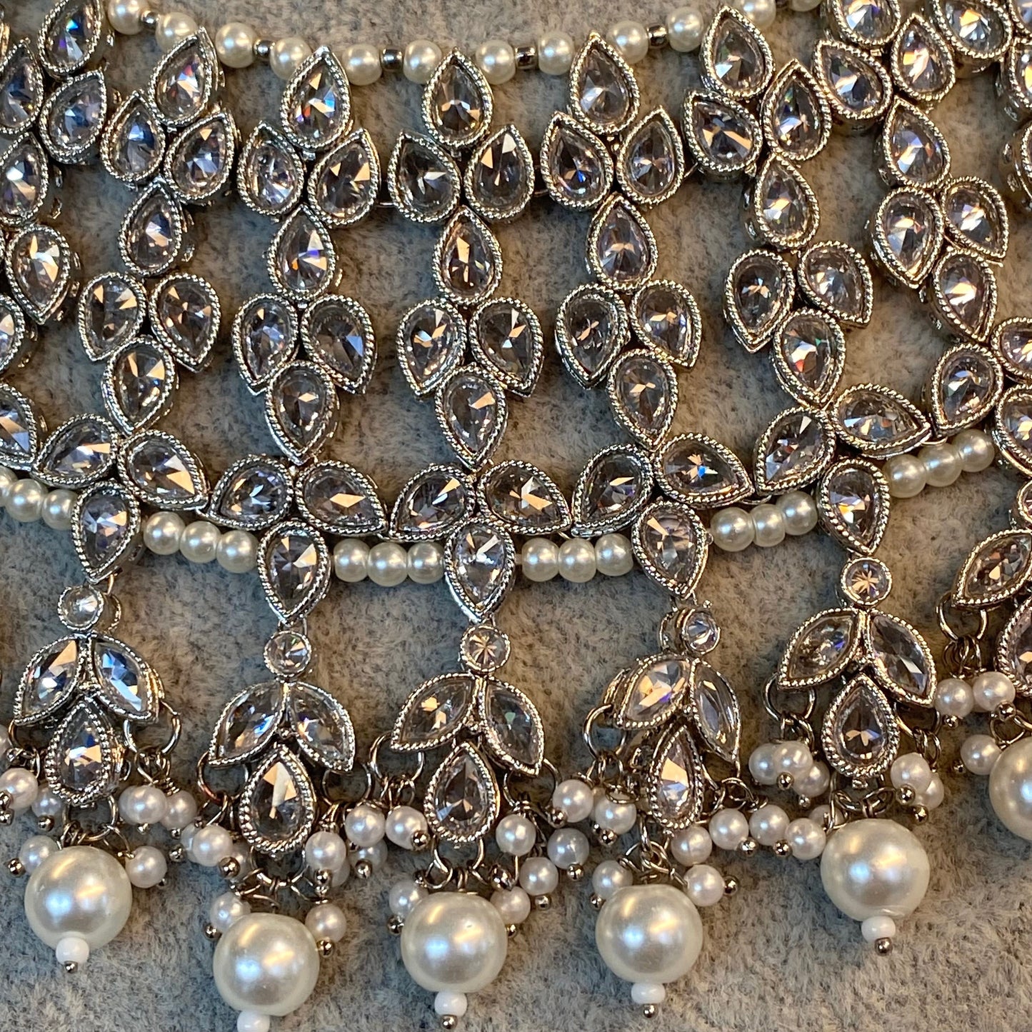 Silver Bridal Necklace