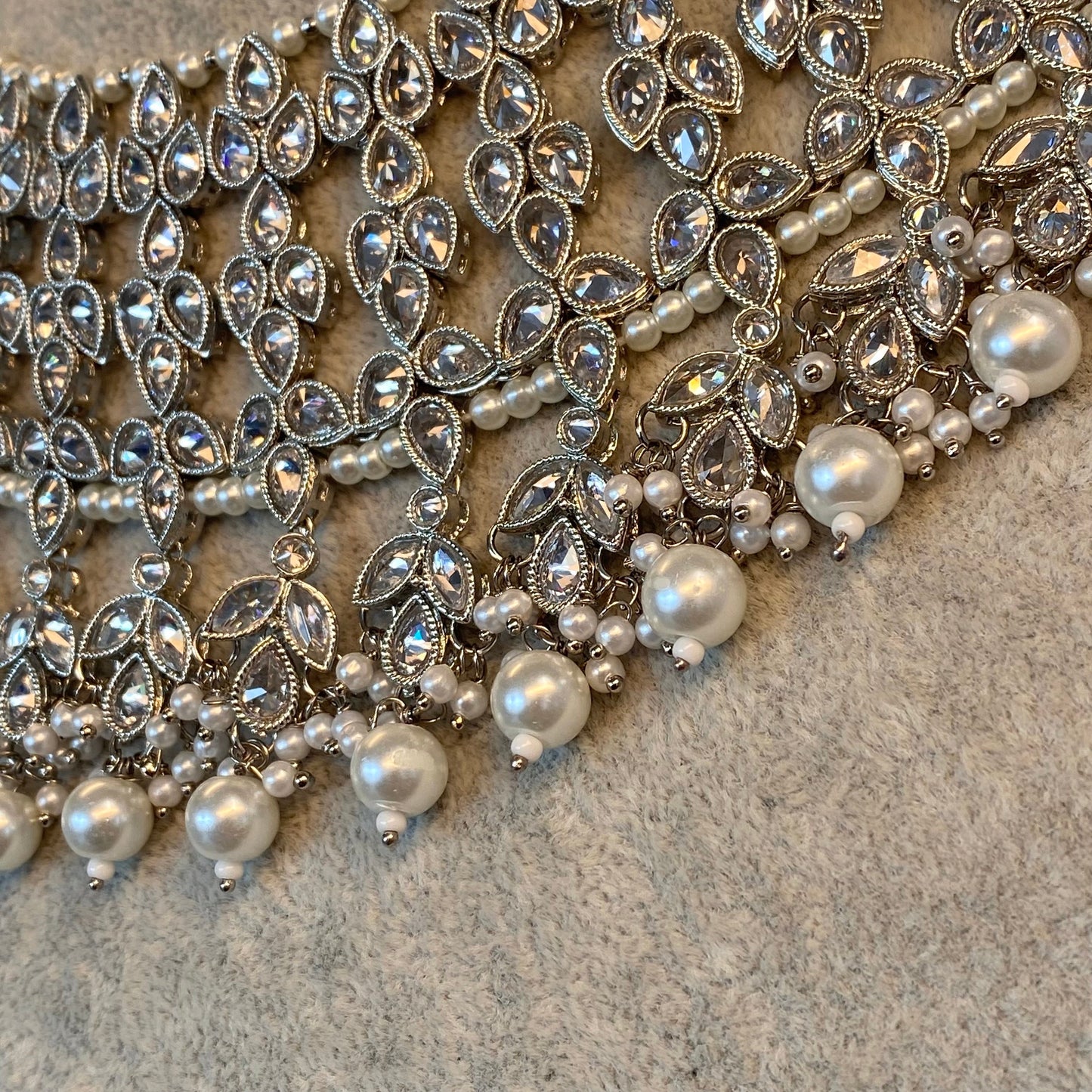 Silver Bridal Necklace