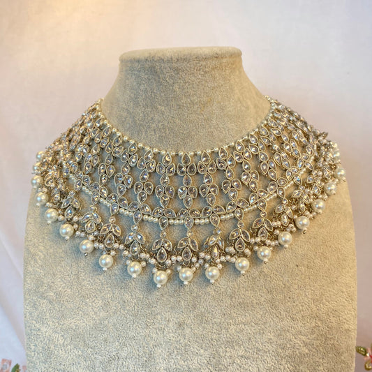 Silver Bridal Necklace