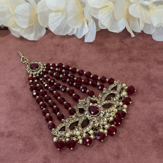Antique Gold Jhumar/ Passa/ Indian/ Pakistani Style/Headpieces