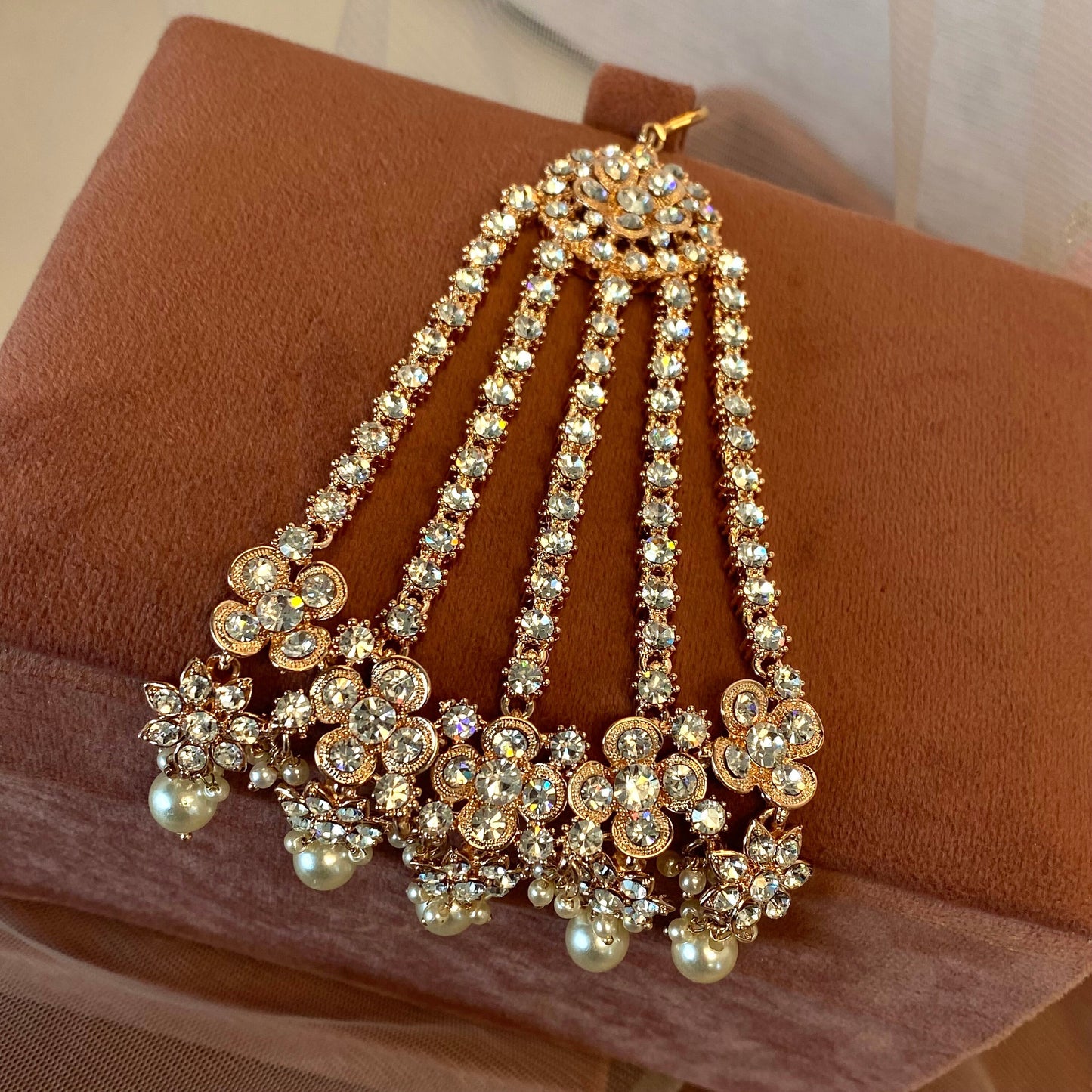 Rose Gold and Silver Jhumar