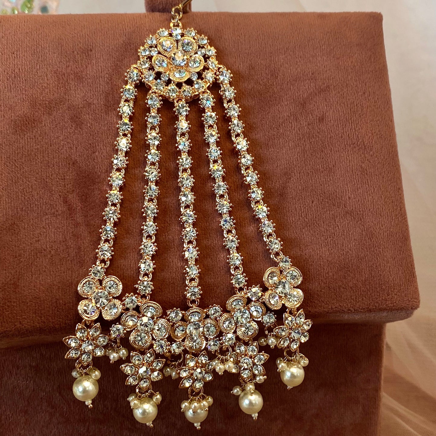 Rose Gold and Silver Jhumar