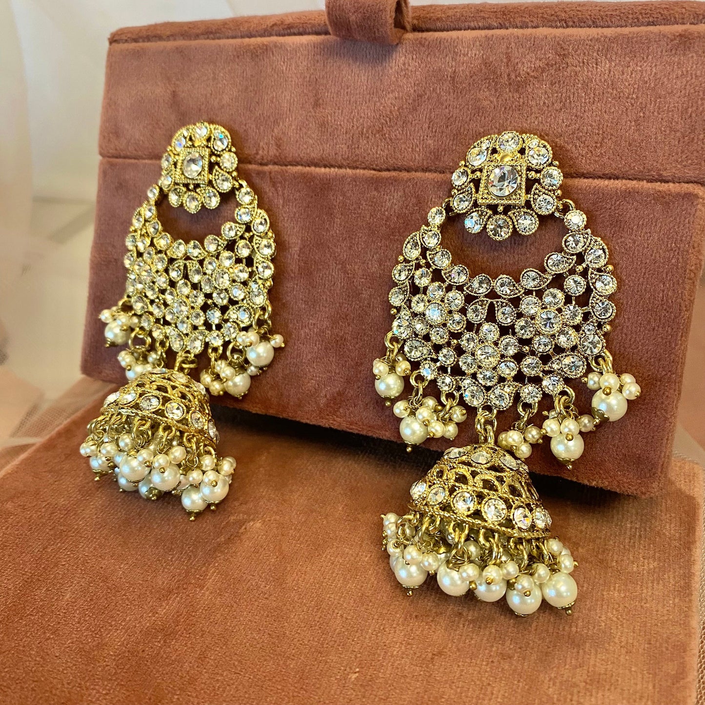 Large Earring with Jhumka
