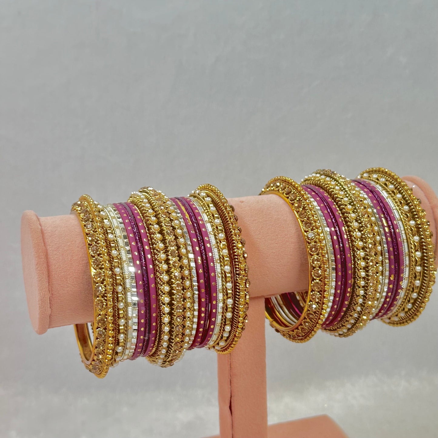 Small Purple Bangle Set/Indian/ Pakistani/Jewelley/ Fashion Bracelet