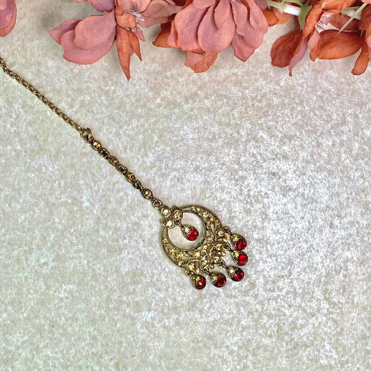 Maroon Crystal Tikka