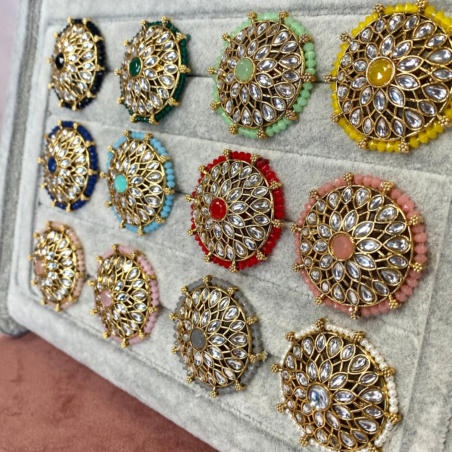 Medium Ring - Grey/ Fashion Jewellery/ Gift for Women/Indian/Pakistani style