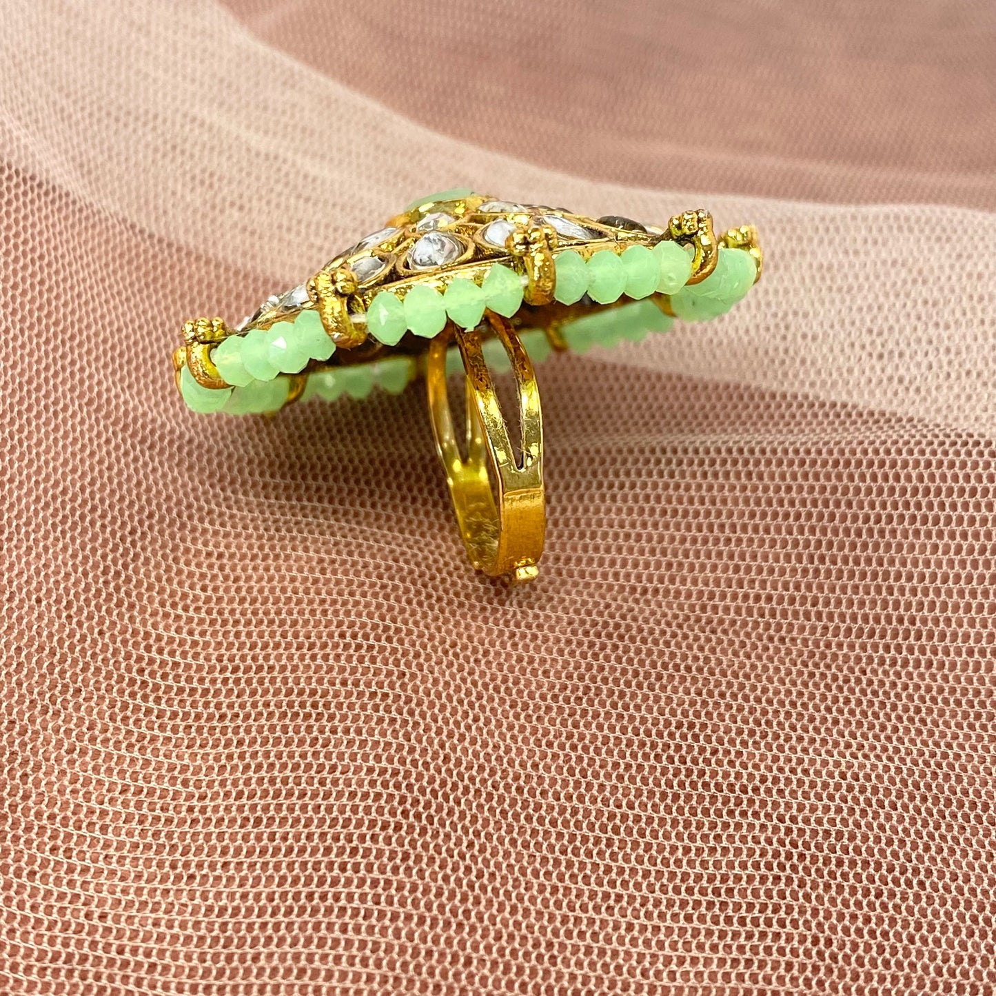 Medium Ring - Mint/ Fashion Jewellery/ Gift for Women/Indian/Pakistani style
