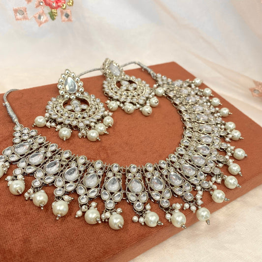 Silver Necklace Set