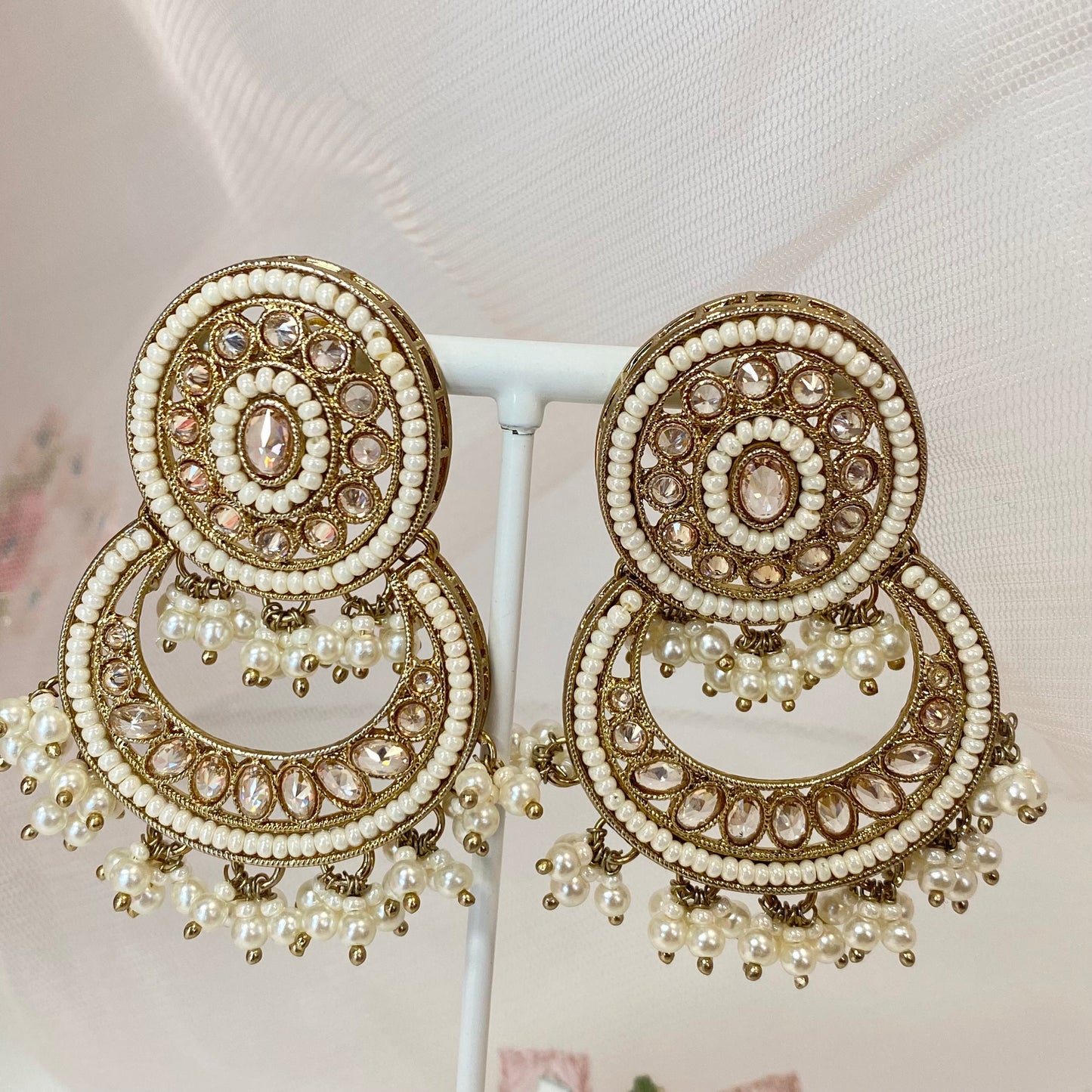 Pearl Necklace Set Earring/ Tikka/ Tikli/ Indian/ Pakistani/Fashion Jewellery/ Gift for Women