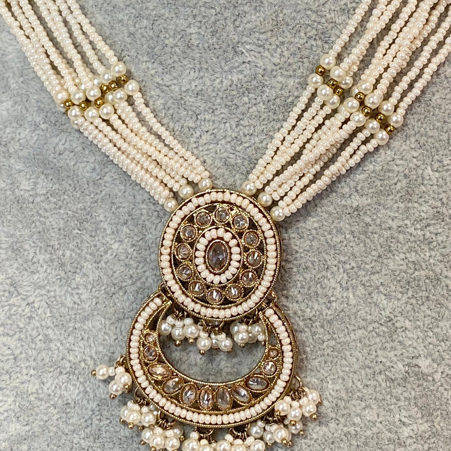 Pearl Necklace Set Earring/ Tikka/ Tikli/ Indian/ Pakistani/Fashion Jewellery/ Gift for Women