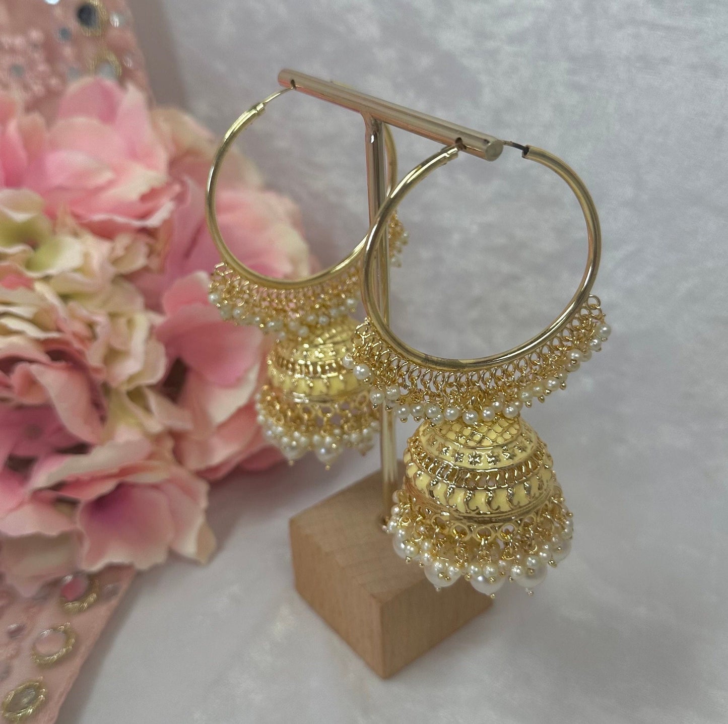 Hoop Jhumka Earrings