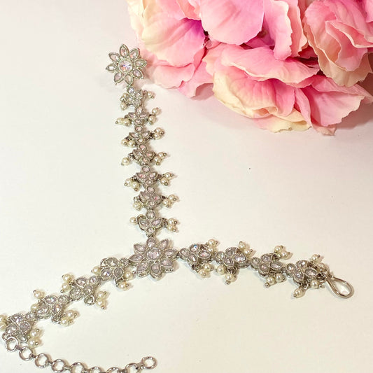 Hand Harness -Silver/ Fashion Jewellery/ Gift for Women/Indian/Pakistani style /Haathphool/Hand Accessory