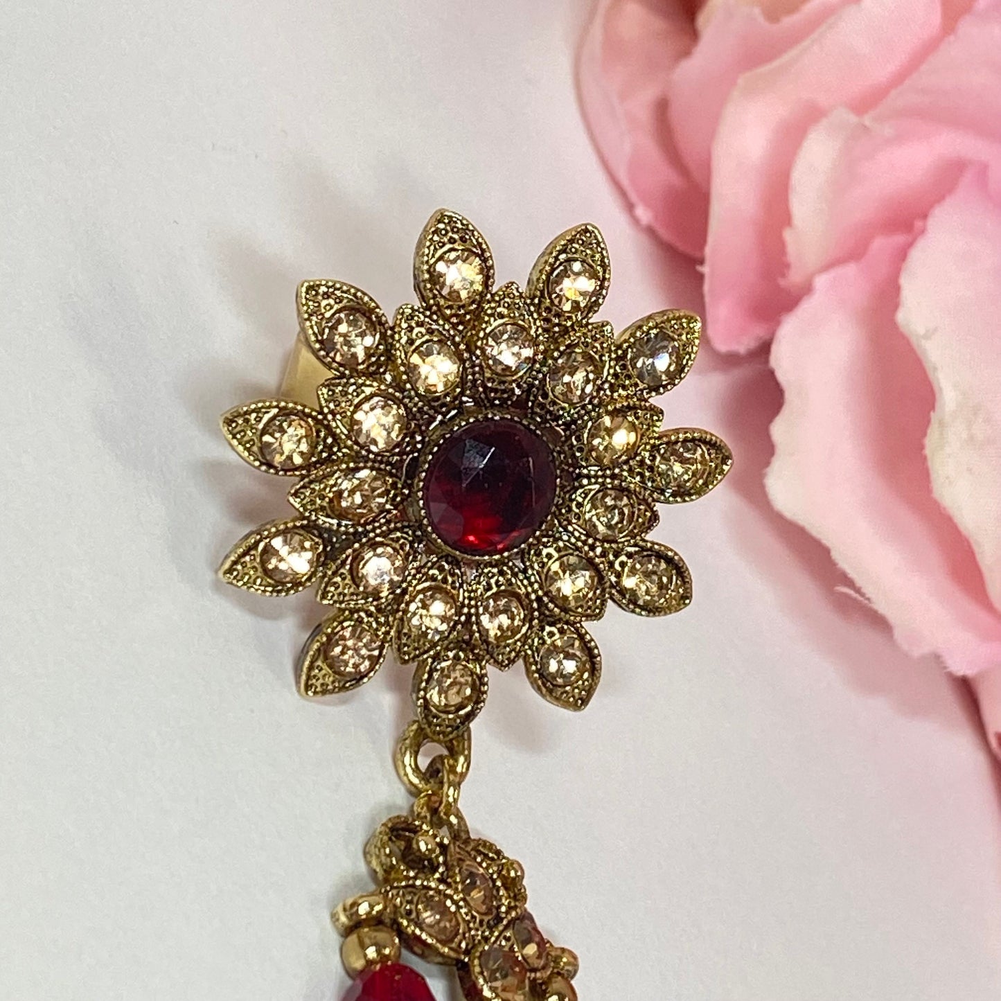 Hand Harness - Maroon/ Golden/ Fashion Jewellery/ Gift for Women/Indian/Pakistani style /Haathphool/Hand Accessory