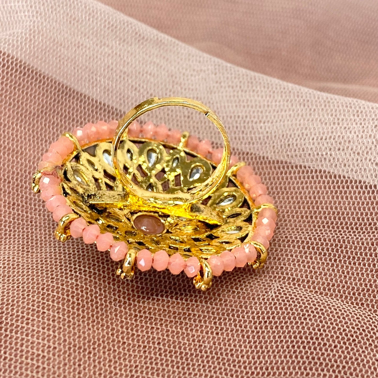 Medium Ring -Dusky Pink/ Fashion Jewellery/ Gift for Women/Indian/Pakistani style