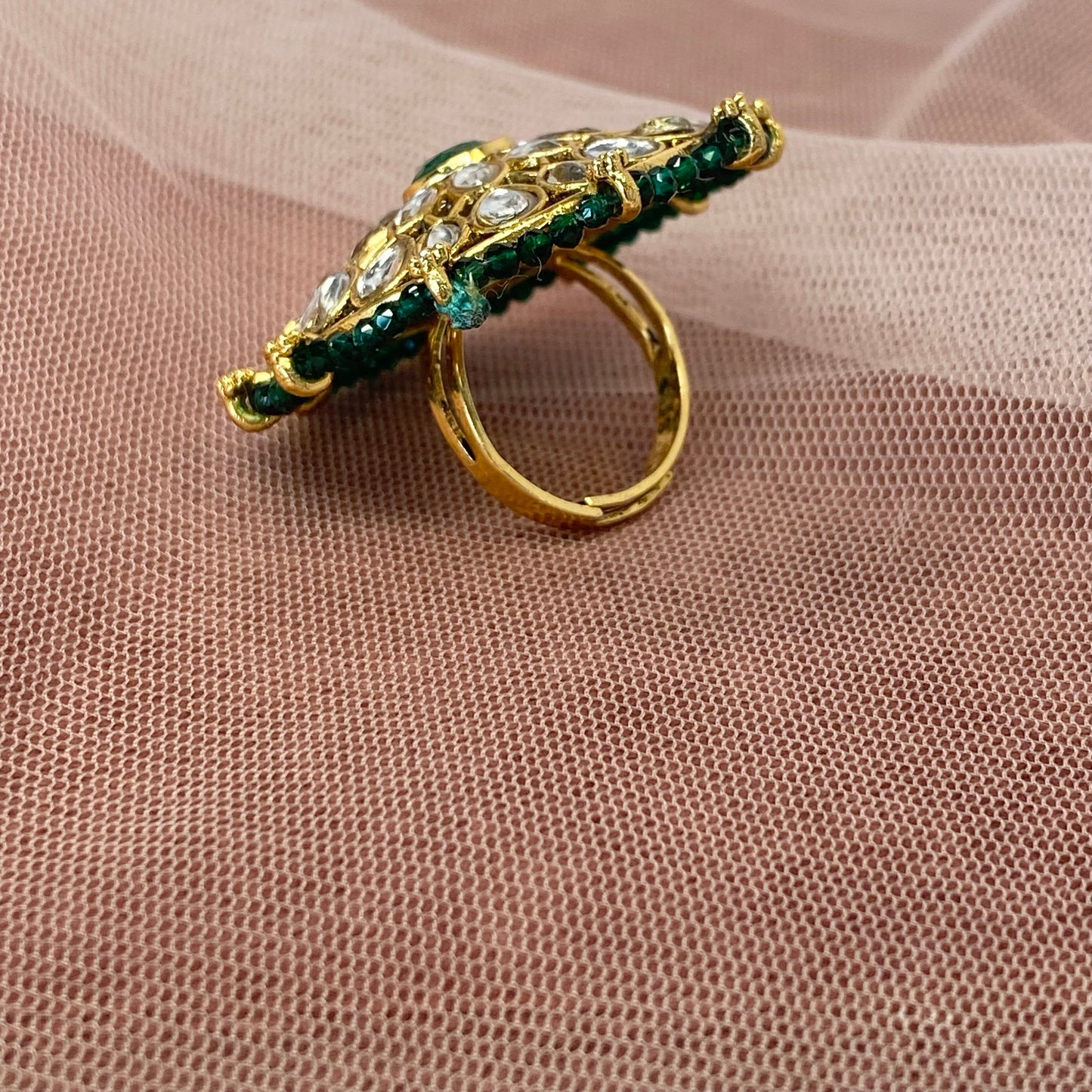 Medium Ring - Dark Green/ Fashion Jewellery/ Gift for Women/Indian/Pakistani style