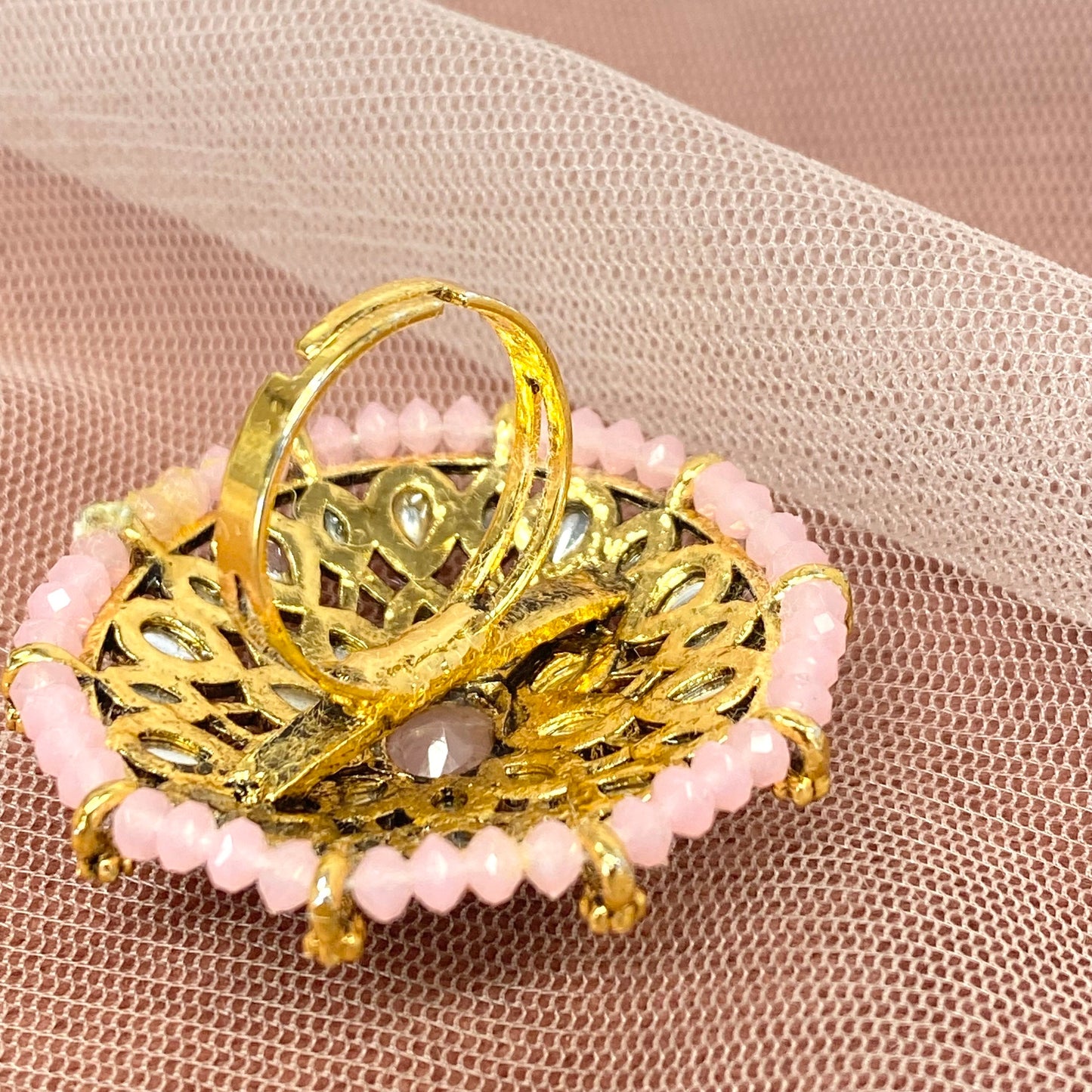 Medium Ring -Baby Pink/ Fashion Jewellery/ Gift for Women/Indian/Pakistani style