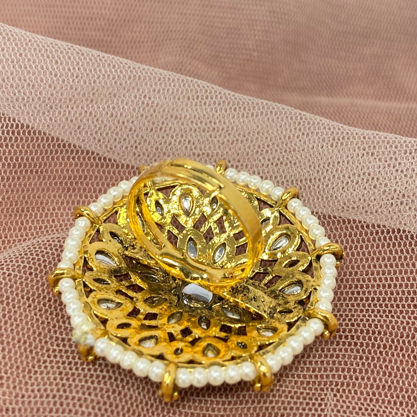 Medium Ring - White/ Fashion Jewellery/ Gift for Women/Indian/Pakistani style