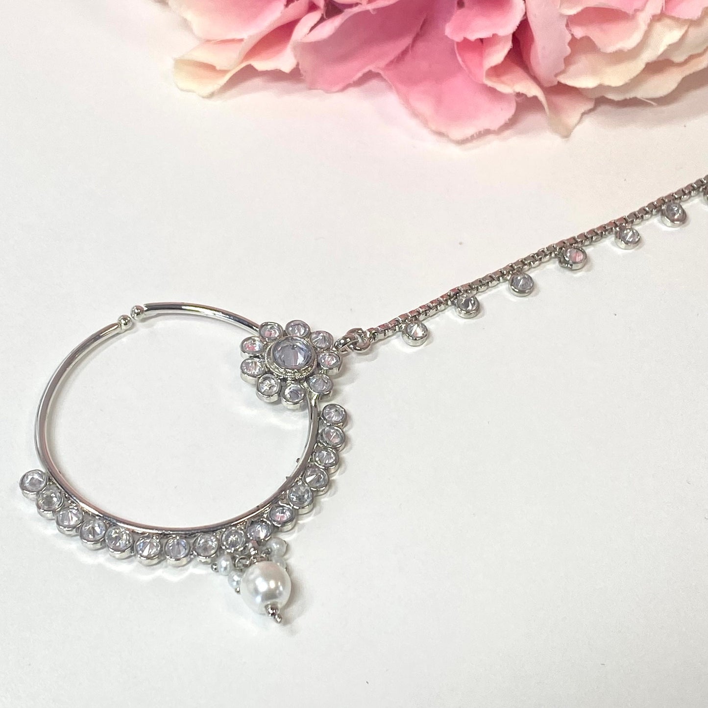 Non-Piercing Nose Ring - Silver