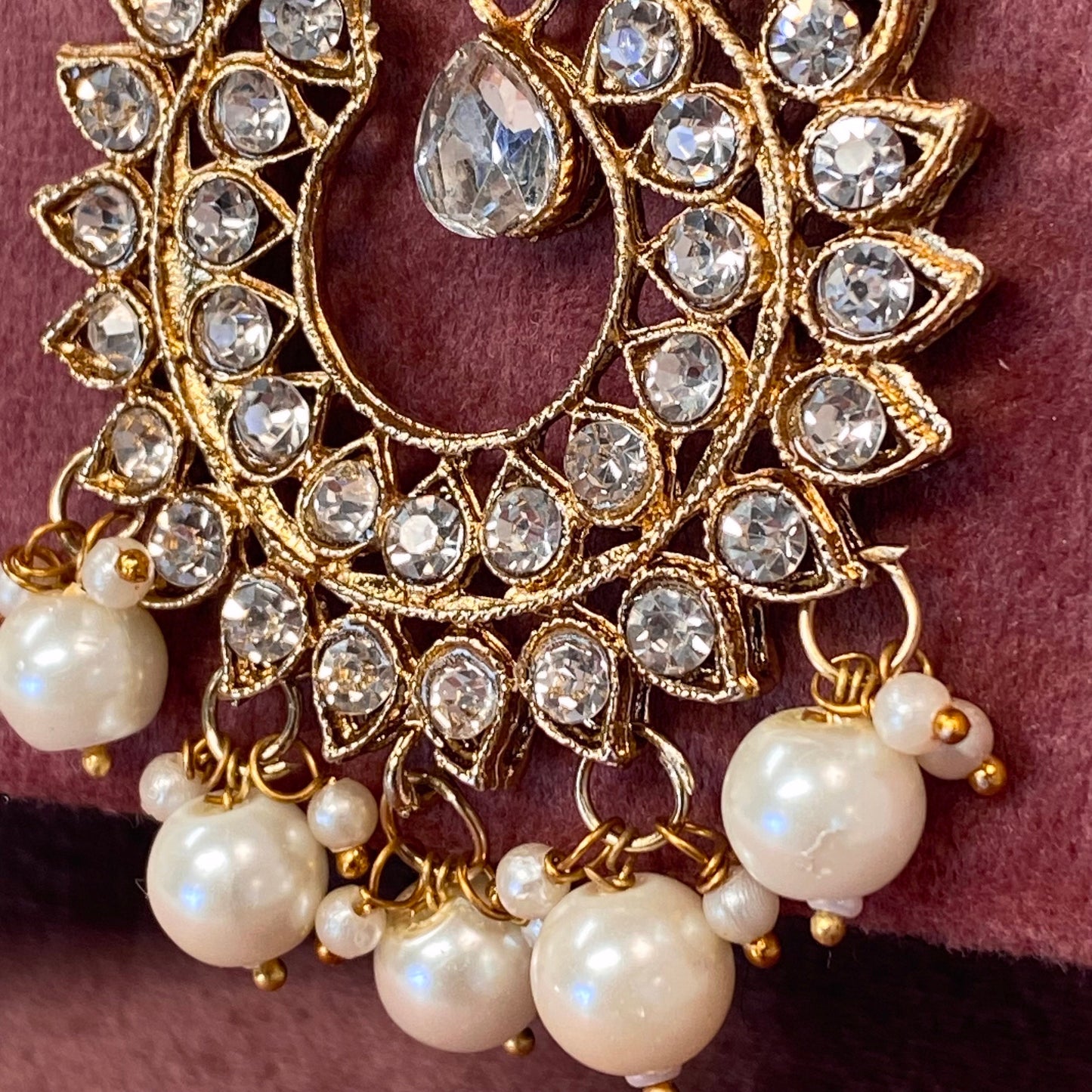 Pearl large earrings