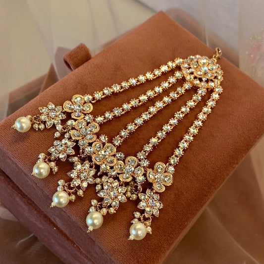 Rose Gold and Silver Jhumar