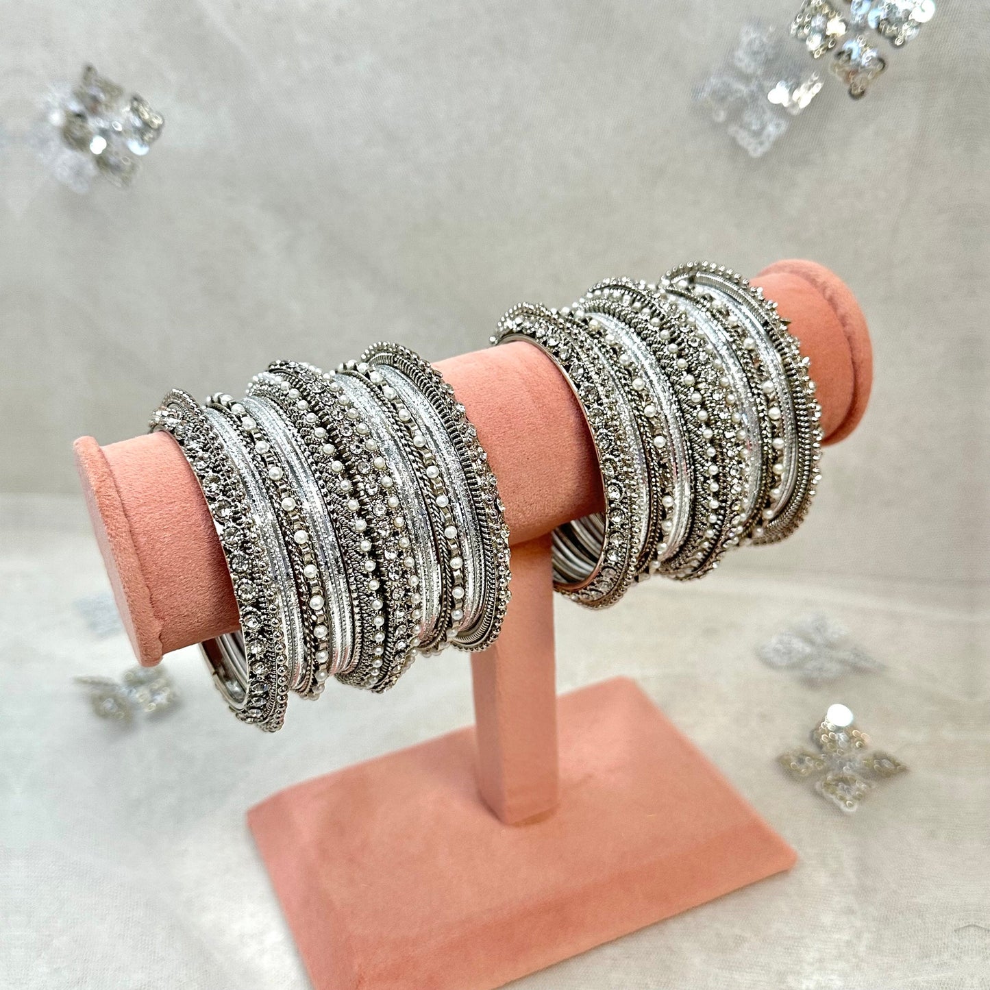 Silver Bangle Set