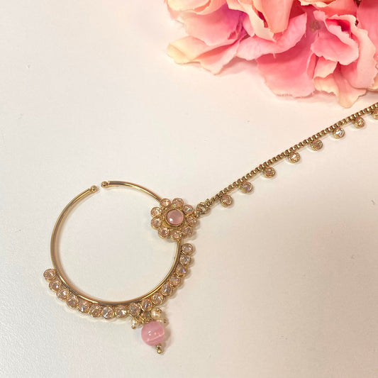 Non-Piercing Nose Ring - Pink