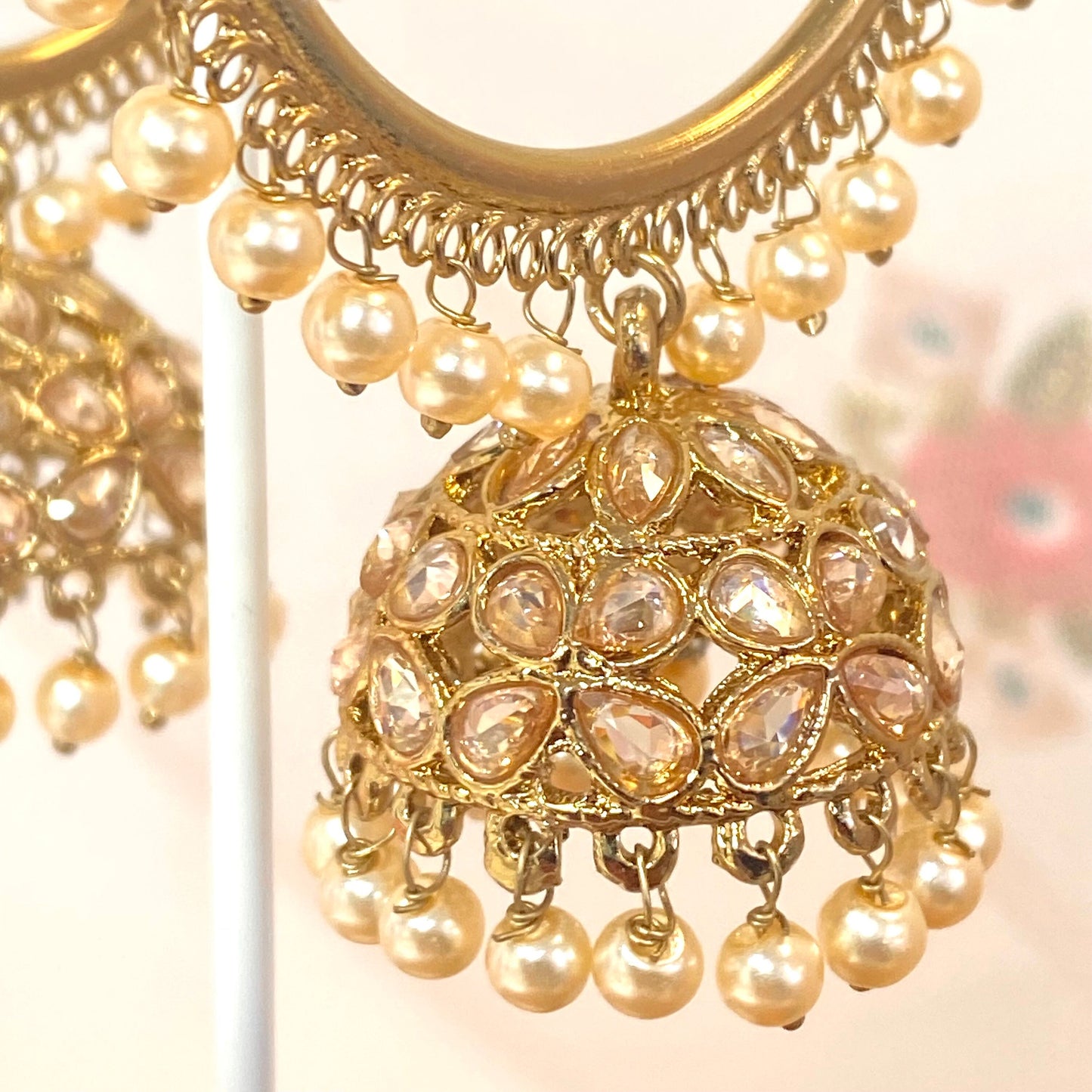 Golden Small Jhumka Earrings