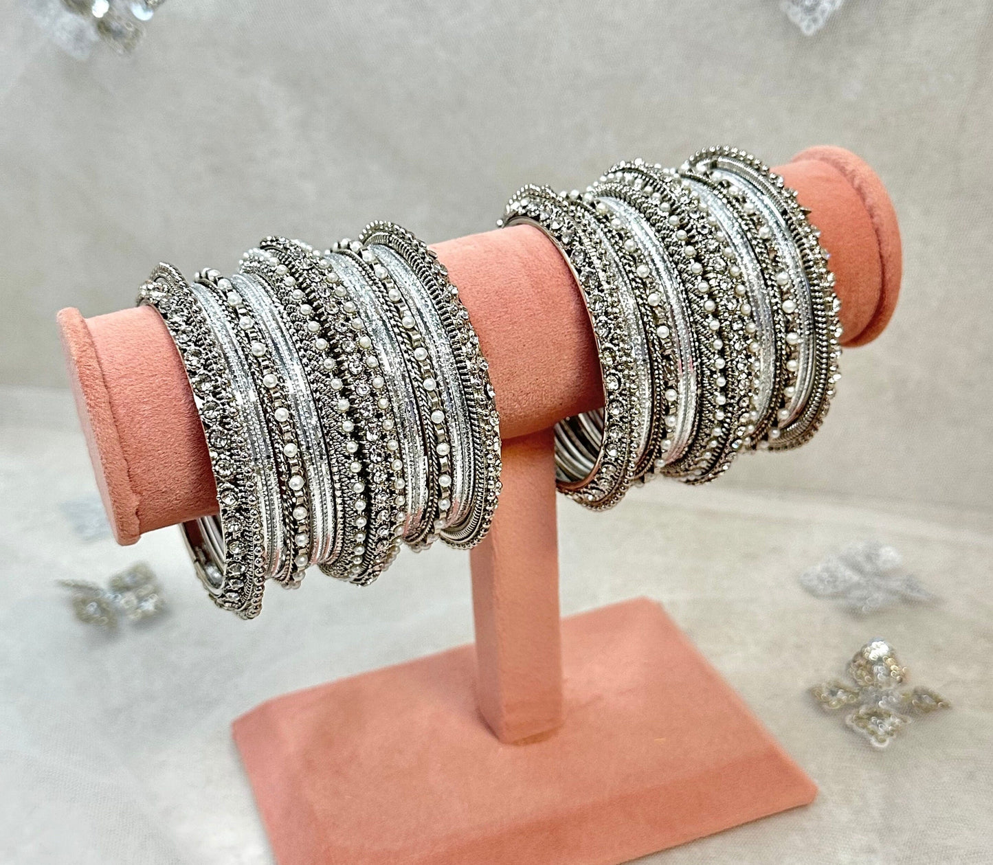 Silver Bangle Set