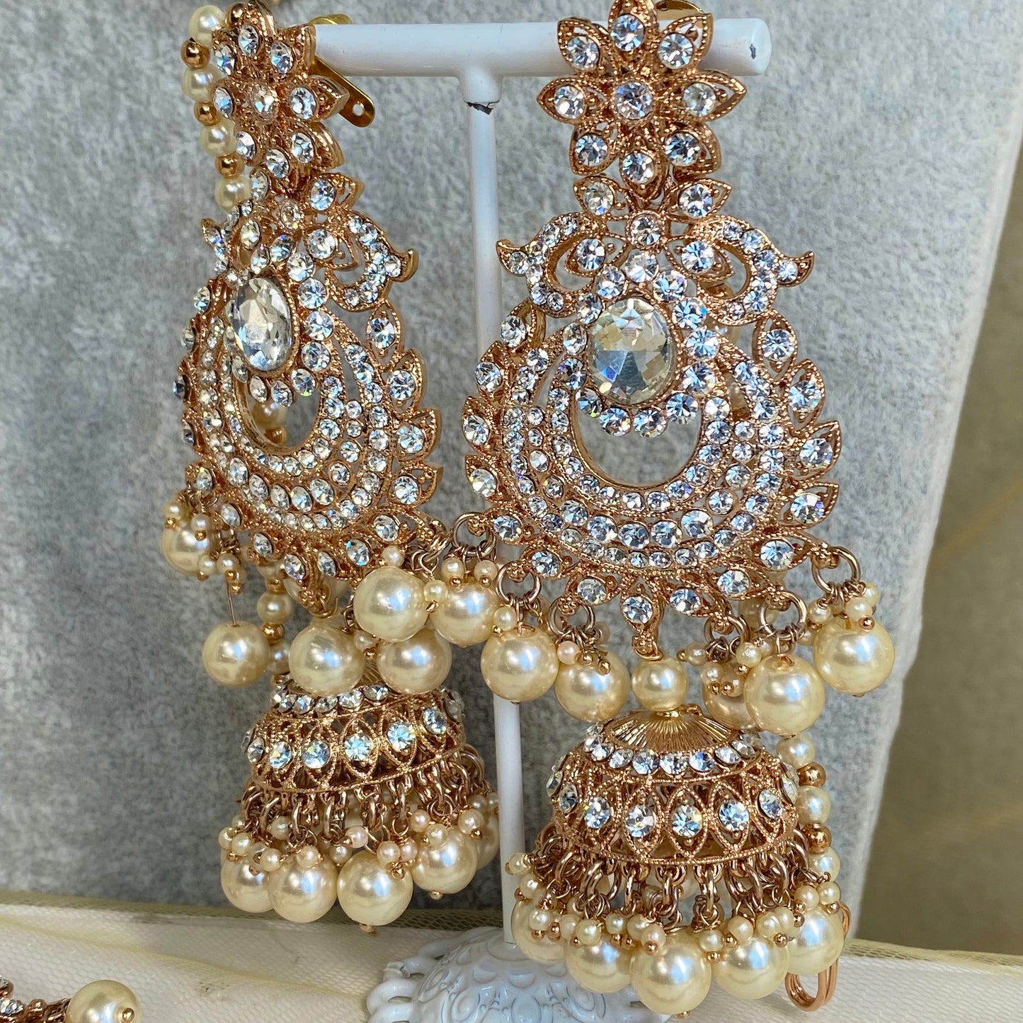 Rose Gold Full Bridal Necklace set