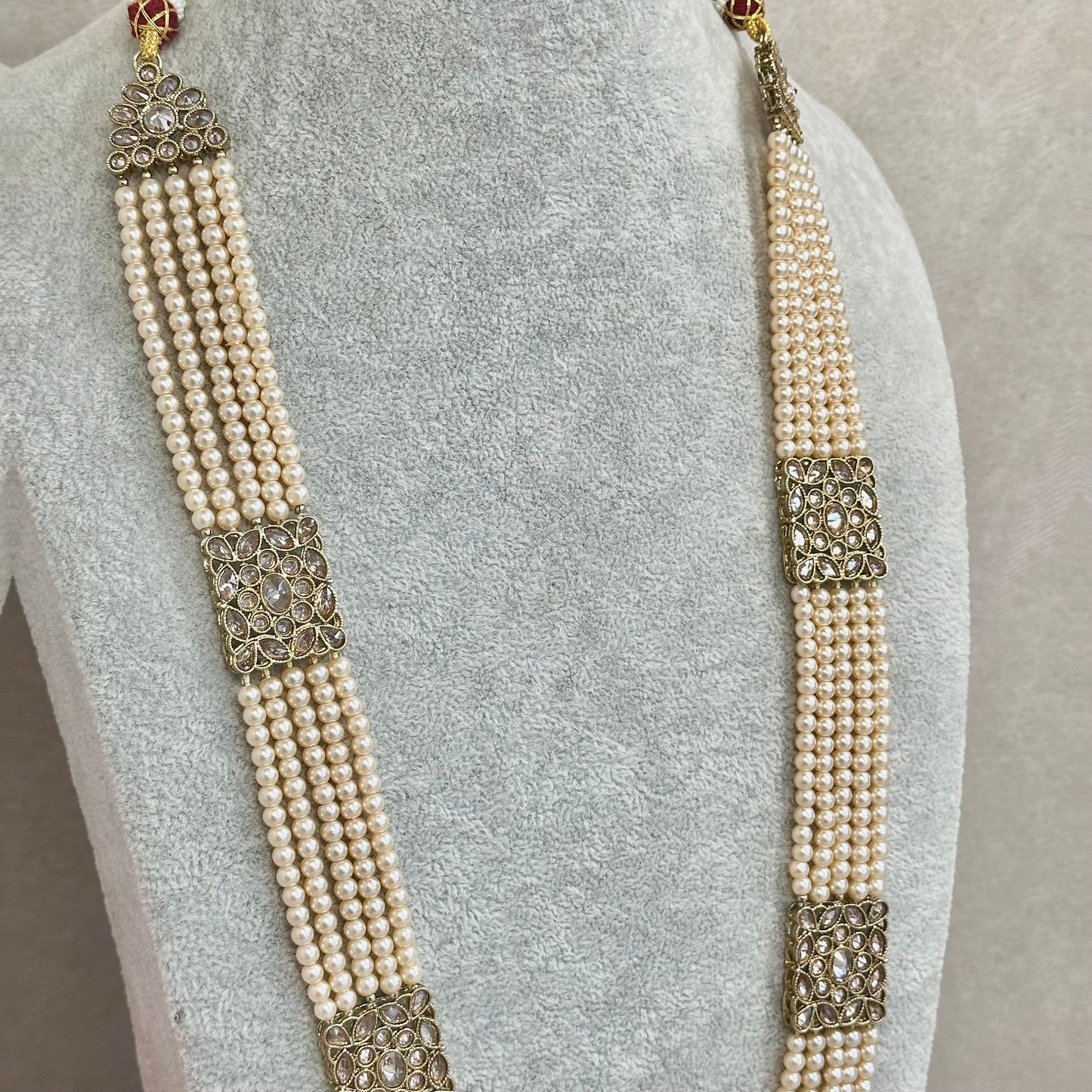 Champagne Long Mala/ Haar/ Long Necklace/ Unique Style/ Indian/ Pakistani/Fashion Jewellery/ Gift for Women