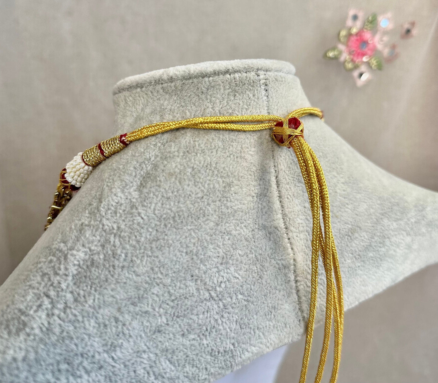 Champagne Long Mala/ Haar/ Long Necklace/ Unique Style/ Indian/ Pakistani/Fashion Jewellery/ Gift for Women