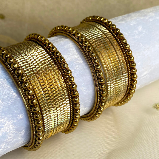 Gold Bangle Set/Indian/ Pakistani/Jewelley/ Fashion Bracelet/Wedding/Party/Gift for women