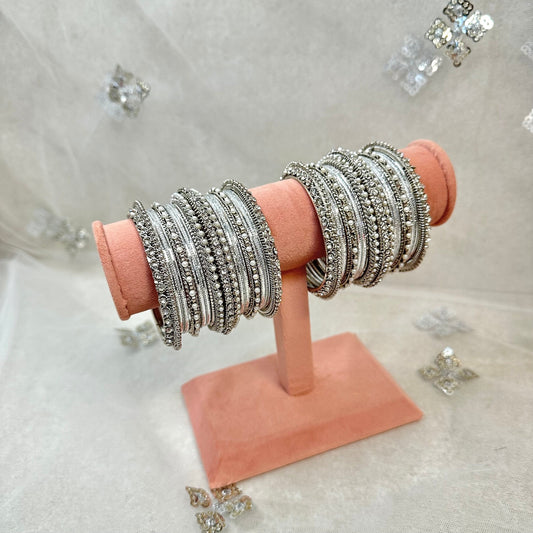 Silver Bangle Set